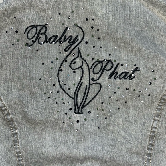 Baby Phat Grey Short denim vest - Picture 13 of 13
